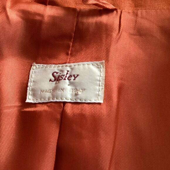 Sisley linen blazer small.  0682 - Picture 7 of 9